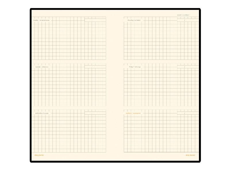 Еженедельник недатированный А6 Metropol, оранжевый