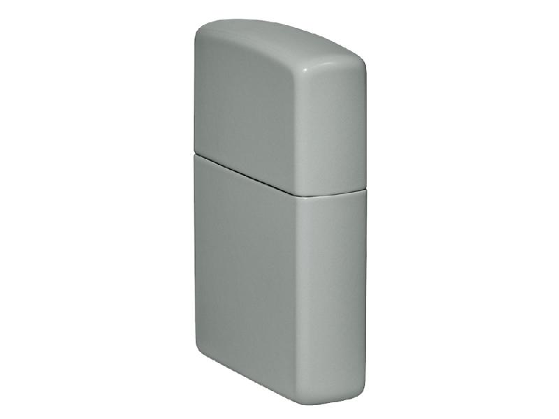 Зажигалка ZIPPO Classic с покрытием Flat Grey, латунь/сталь, серая, глянцевая, 38x13x57 мм