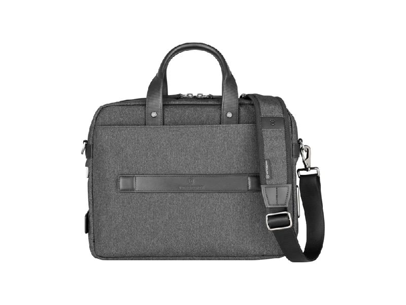 Портфель VICTORINOX Architecture Urban2 15 Briefcase 15'', серый, полиэстер/кожа, 42x13x31 см, 16 л