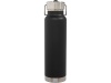 Спортивная бутылка Thor объемом 750 мл с медной обшивкой и вакуумной изоляцией, черный