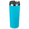 Термокружка KOMO SOFT 420мл. Бирюзовая с черной крышкой 6061.16