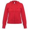 Толстовка женская Hooded Full Zip красная