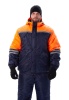 Костюм зимний "СТИМ" куртка/полукомб. цвет: т.синий/оранжевый