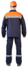 Костюм мужской с СОП "Спецовка" летний с п/к синий с оранжевым, тк. Саржа 100%хлопок