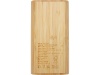 Портативное зарядное устройство Tulda из бамбука, 20 000 мАч, натуральный