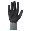 Перчатки из полиэфирной пряжи c рельефным латексным покрытием Jeta Safety JL061 серые