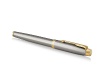 Перьевая ручка Parker IM Metal Brushed Metal GT, перо: F, цвет чернил: blue