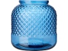 Подсвечник Estar из переработанного стекла, синий прозрачный