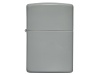 Зажигалка ZIPPO Classic с покрытием Flat Grey, латунь/сталь, серая, глянцевая, 38x13x57 мм