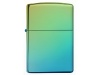 Зажигалка ZIPPO Classic с покрытием High Polish Teal, латунь/сталь, зелёная, глянцевая, 38x13x57 мм