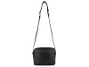 Сумка кросс-боди женская BUGATTI Elsa, чёрная, воловья кожа/полиэстер, 19х5,5х14 см