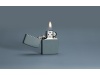 Зажигалка ZIPPO Classic с покрытием Flat Grey, латунь/сталь, серая, глянцевая, 38x13x57 мм