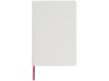 Блокнот Spectrum A5 с белой бумагой и цветной закладкой, белый/розовый