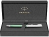 Шариковая ручка Parker Sonnet Essentials Green SB Steel CT, цвет чернил black, перо: M, в подарочной упаковке.