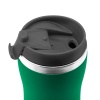 Термокружка SLIM SOFT 350мл. Зеленая с черной крышкой 6031.02