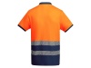 Рубашка поло Atrio мужская, нэйви/неоновый оранжевый