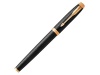 Перьевая ручка Parker IM Premium Black GT, перо: F, цвет чернил: blue, в подарочной упаковке.