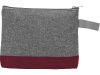 Косметичка двухцветная Trivium, серый/бордовый