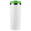 Термокружка KOMO WHITE 420мл. Белая с салатовой крышкой 6062.15