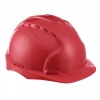 Каска защитная ЭТАЛОН с храповым механизмом красная
