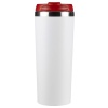 Термокружка KOMO WHITE 420мл. Белая с красной крышкой 6062.03