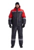 Костюм зимний "СТИМ" куртка/полукомб. цвет: т.серый/красный