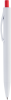 Ручка IGLA COLOR Белая с красной кнопкой 1033.03