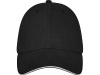 Кепка-сэндвич Darton, 6 панелей, черный