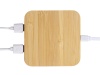 USB-хаб с беспроводной зарядкой из бамбука Plato