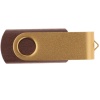 Флешка TWIST WOOD COLOR Темное дерево с золотистым 4014.32.17.64ГБ