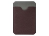 Чехол-картхолдер Favor на клеевой основе на телефон для пластиковых карт и и карт доступа, коричневый