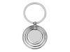 Брелок с 3 кольцами и диском, вращающимися вокруг одной оси, серебристый