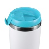 Термокружка KOMO WHITE 420мл. Белая с бирюзовой крышкой 6062.16