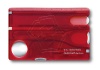 Швейцарская карточка VICTORINOX SwissCard Nailcare, 13 функций, полупрозрачная красная