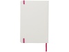 Блокнот Spectrum A5 с белой бумагой и цветной закладкой, белый/розовый
