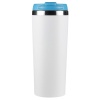 Термокружка KOMO WHITE 420мл. Белая с голубой крышкой 6062.12