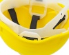 Каска защитная ЕЛАНПЛАСТ ЕВРОПА желтая (ленточное оголовье)