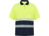 Поло Vega мужское, нэйви/неоновый желтый