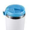 Термокружка KOMO WHITE 420мл. Белая с голубой крышкой 6062.12