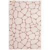 Полотенце Giraffe, большое, бежевое с бордовым 95х150 см