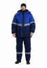 Костюм рабочий мужской утепленный "СЕВЕРНАЯ ШИРОТА" т.-синий/васильковый (куртка+брюки) Минпромторг