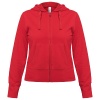 Толстовка женская Hooded Full Zip красная