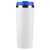 Термокружка KOMO WHITE 420мл. Белая с синей крышкой 6062.01