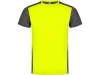 Спортивная футболка Zolder детская, неоновый желтый/черный меланж
