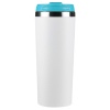 Термокружка KOMO WHITE 420мл. Белая с бирюзовой крышкой 6062.16
